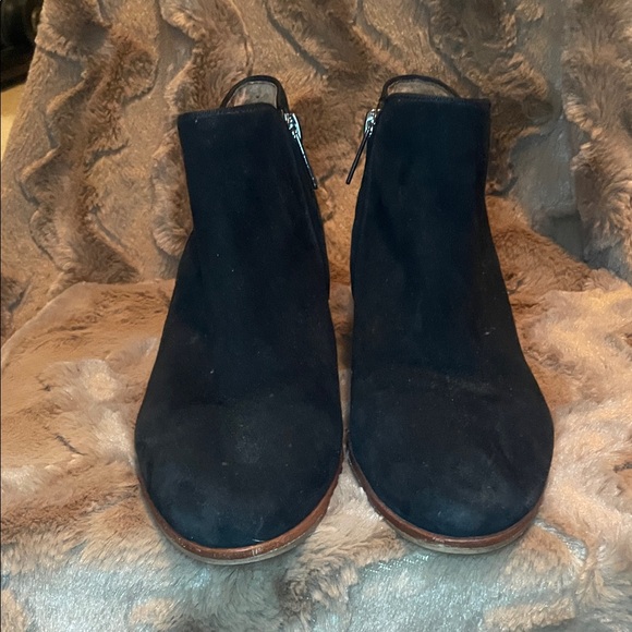 Sam Edelman Black Suede Ankle Boots - Picture 4 of 8